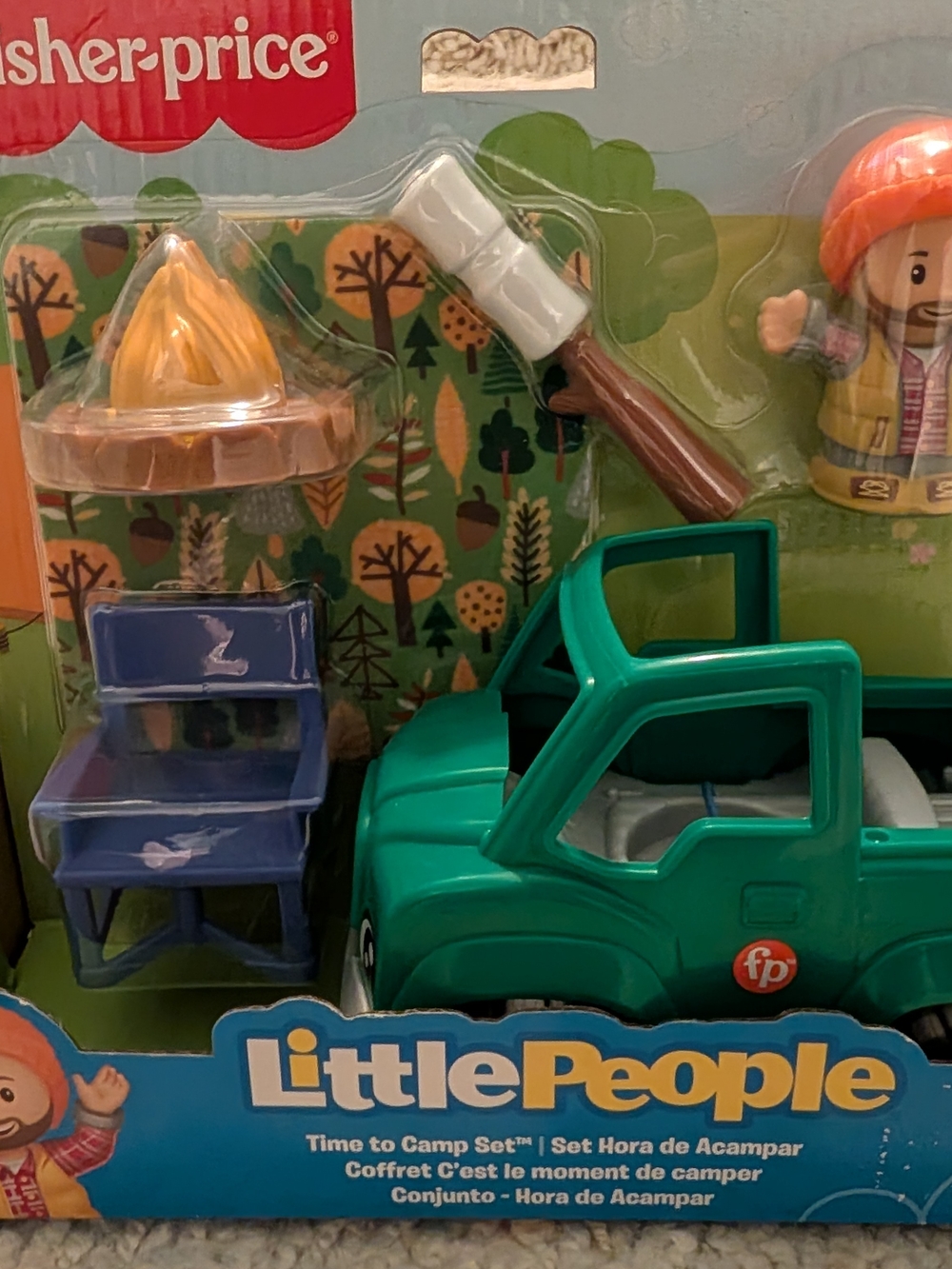 Fisher-Price Little People Time to Camp Set - Green